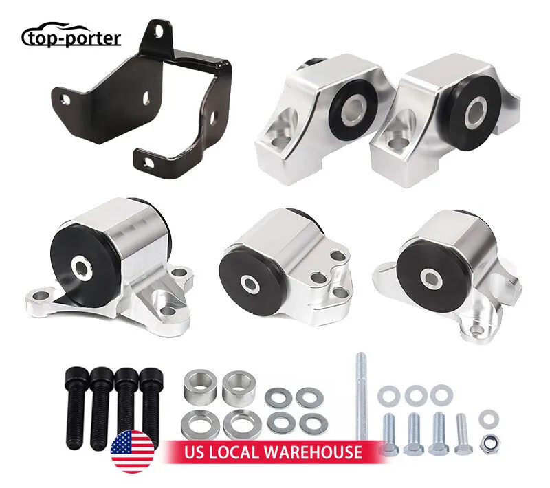 

Swap Engine Motor Mount 3 Bolt Kit &Torque Mount Set For 1996-2000 Civic EK B-Series Fits Standard (Manual) Transmission Model
