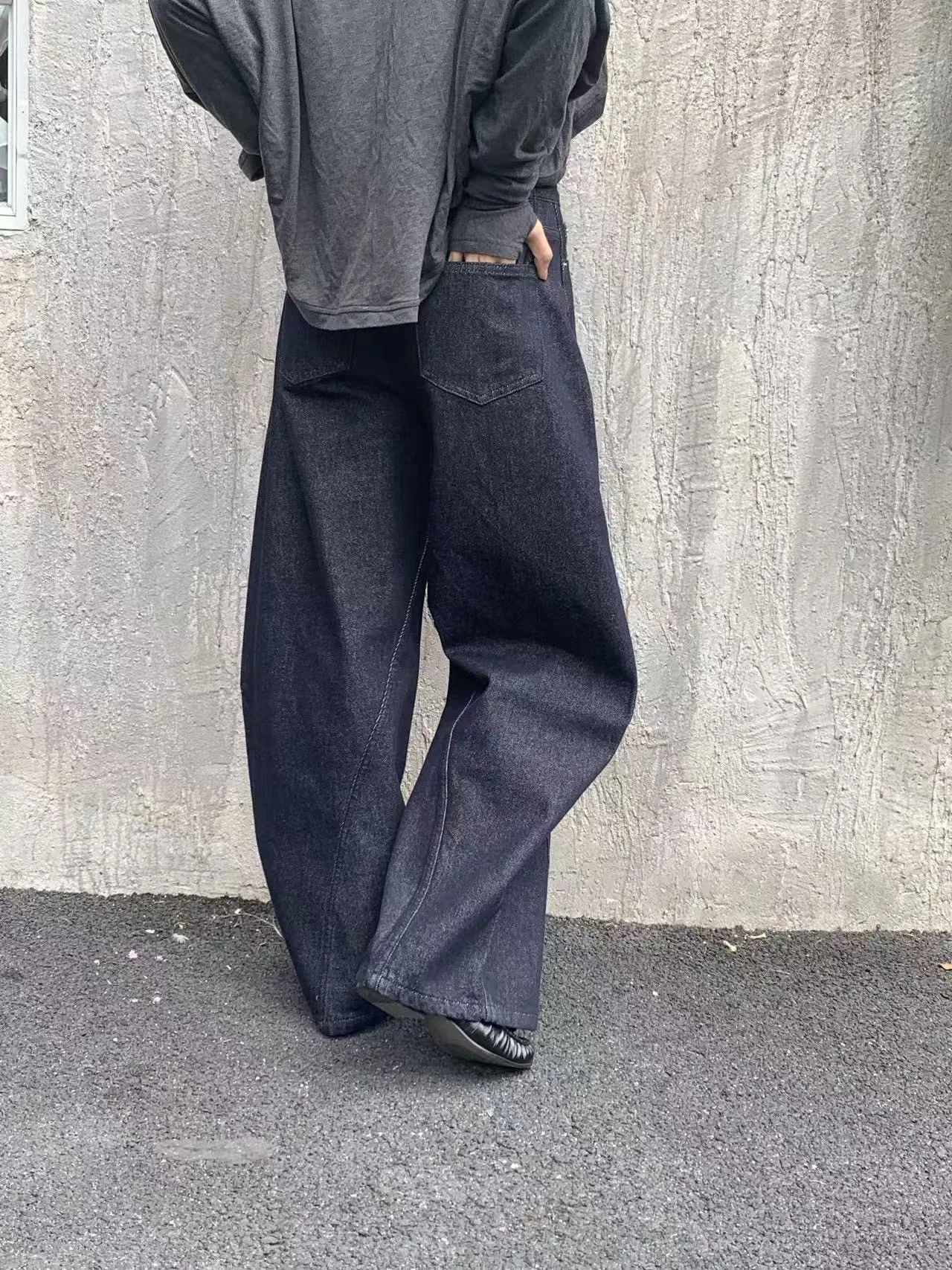 

Джинсы 3Qha в американском ретро-стиле, оригинальные, свободные, женские, повседневные, универсальные, с карманами, хлопковые, на пуговицах, с завышенной талией