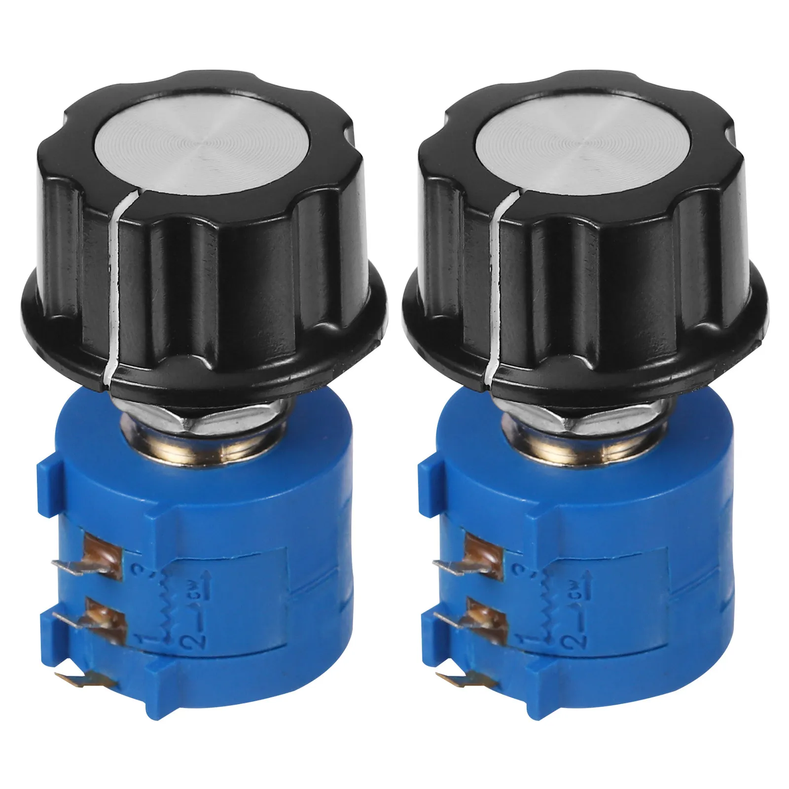 

1Set Potentiometers Rotary Wire Wound Durable Plastic Precision Control Tool A03 Knobs 103L 10k Trimmer Resistor Accessory