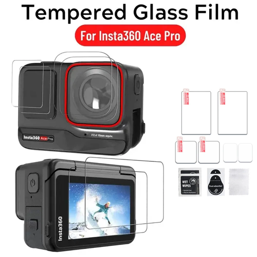 Gehard Glas Screen Protector Cover Case Voor Insta360 Ace Pro, Lens Bescherming Beschermfolie Voor Insta360 Ace Camera Nieuw