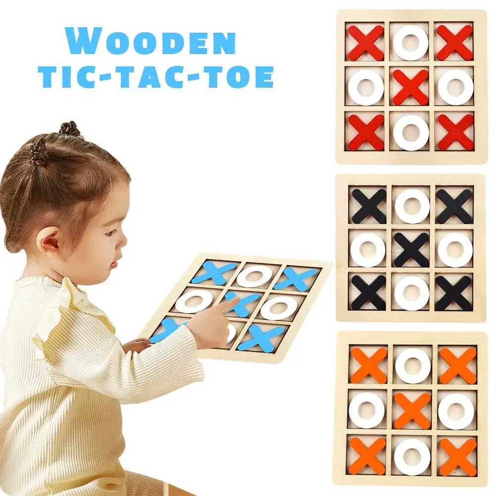 เกมหมากรุกมอนเตสซอรี่ ของเล่นไม้ ตัวต่อจิ๊กซอว์ เกมฝึกปฏิสัมพันธ์ ปริศนาฝึกสมอง ของเล่นเสริมพัฒนาการเด็กเล็ก