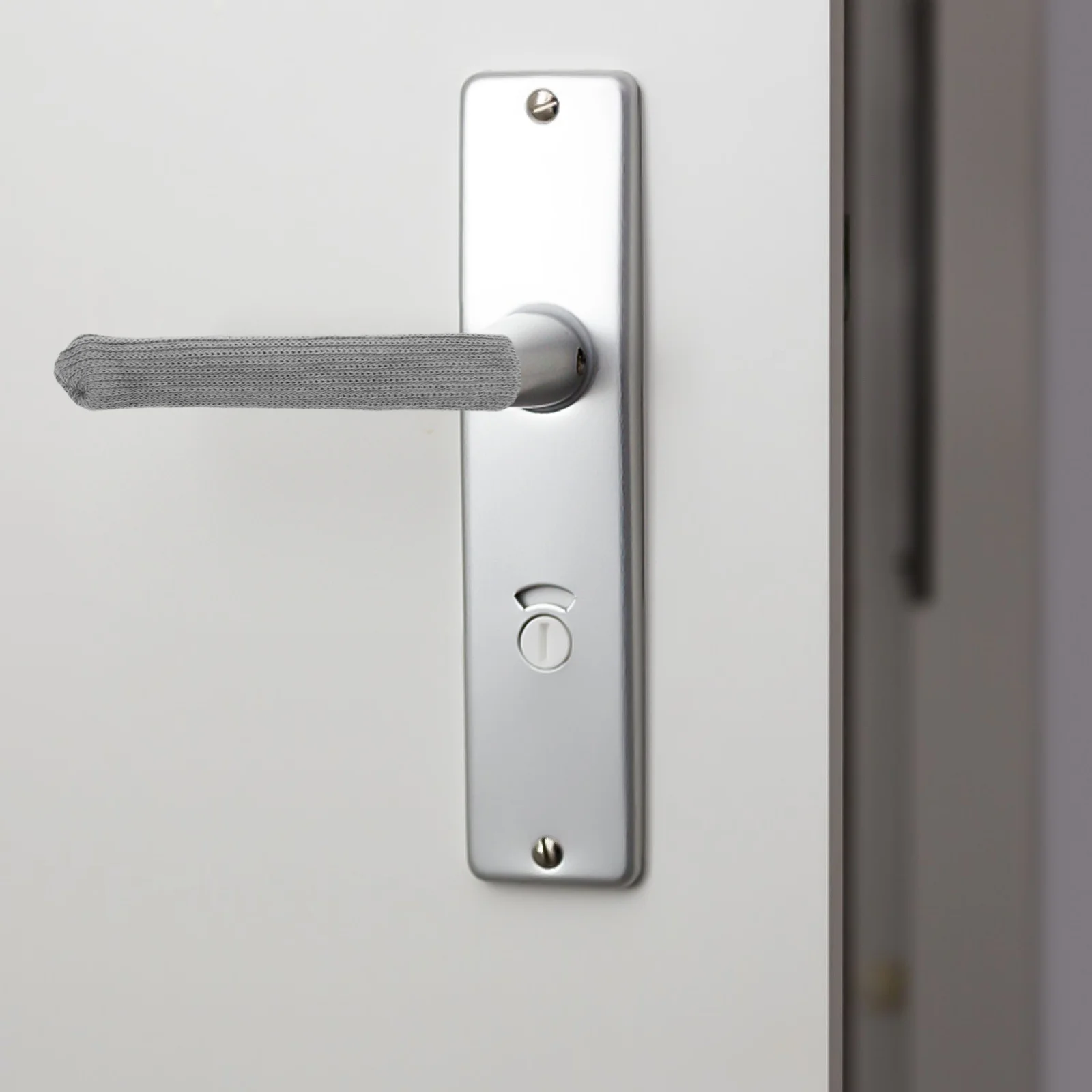 

4pcs Door Handle Covers Anti-Scald Protection For Hot Cold Weather Cabinet Knob Insulation Safety Grip L-Shape Cover