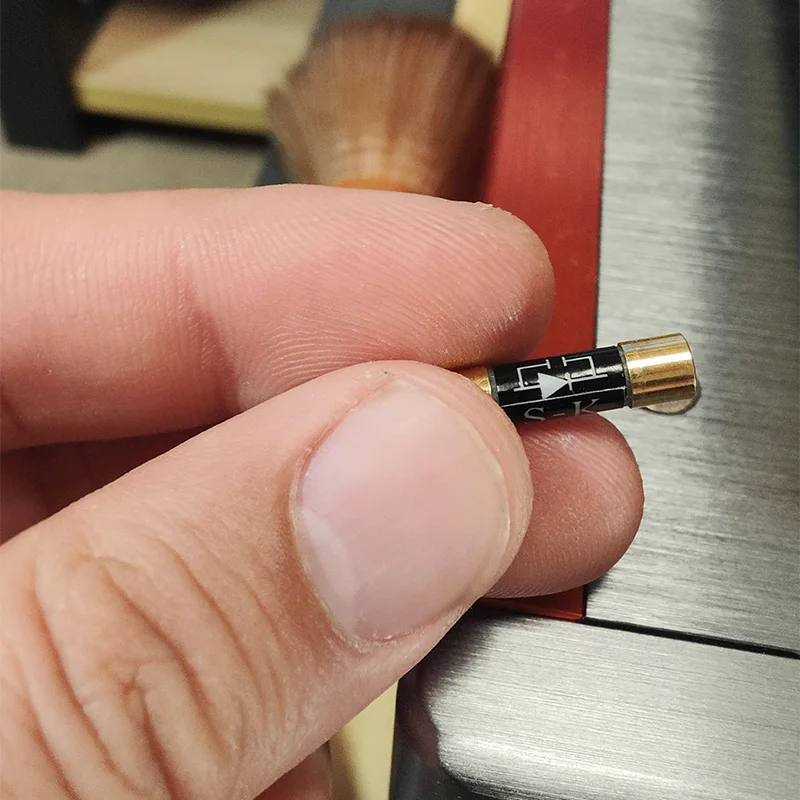 FFHAS 5 x 20 mm ölgetauchte langsame Sicherung 5N reines Silber Gold Nano-beschichteter HiFi-Audio-Vorverstärker VerstärkerRöhrenverstärker CD DAC – Detail 5