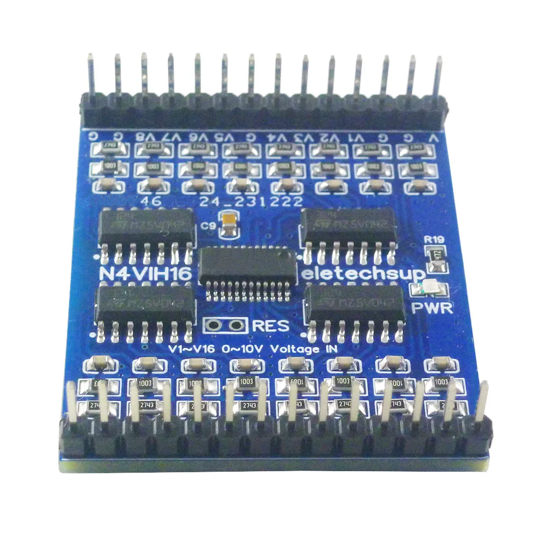 16CH RS485 Analog Input Module 4-20MA 0-20MA 0-5V 0-10V Current Voltage Collector N4VIH16 N4CIE16