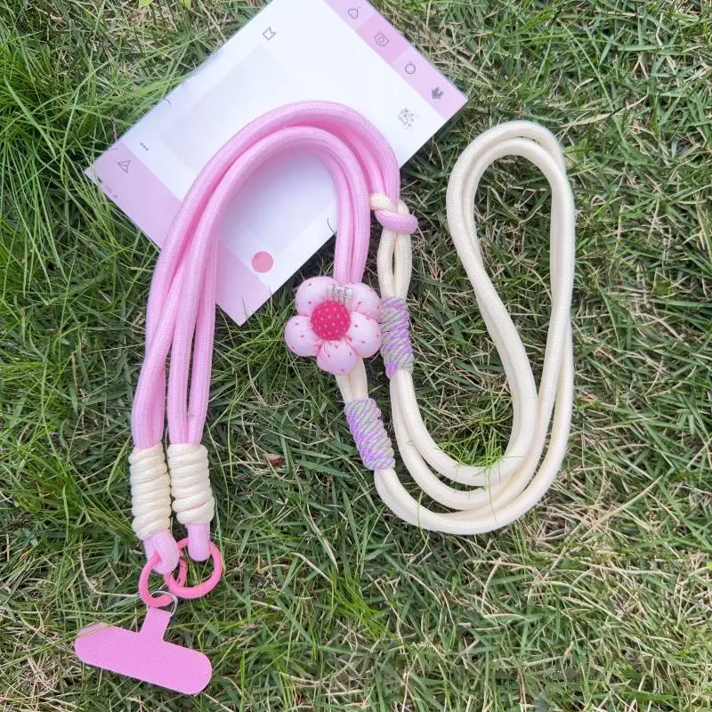 1 Stück 3-in-1 Halsband-Handschlaufe, abnehmbar, 120 cm, Umhängeband für Mobiltelefone, geeignet für Telefon und Wasserbecher – Detail 4