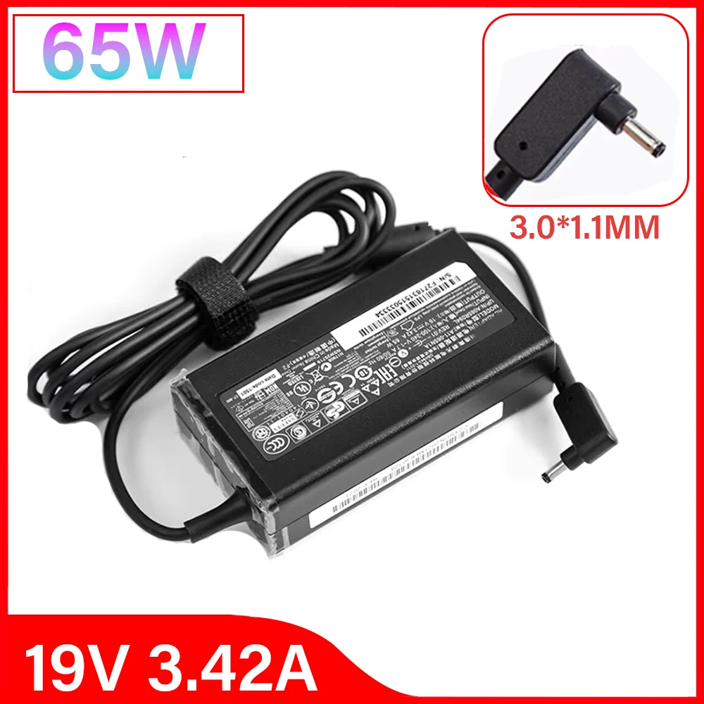 

19V 3.42A 65W 3.0*1.1mm Laptop AC Power Adapter Charger For ACER Aspire S3 S5 S7 P3 Iconia C740 C720 Tab W500 W700 C740 C910
