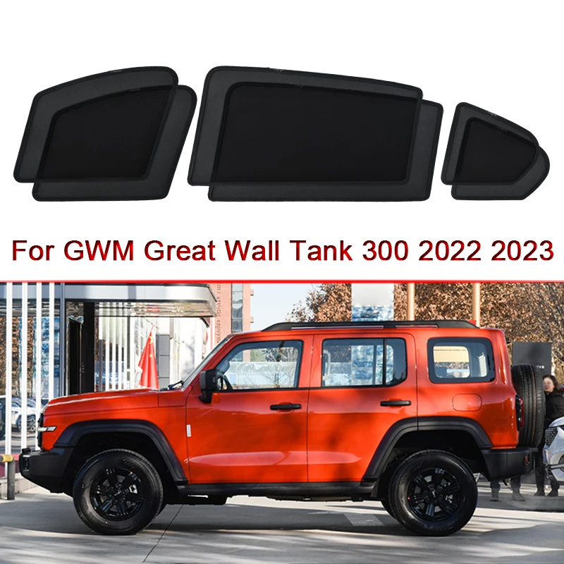 

Car Side Window Sunshades Magnetic Adsorption Curtain Privacy Car Sun Shade UV Reflection For GWM Great Wall Tank 300 2022 2023