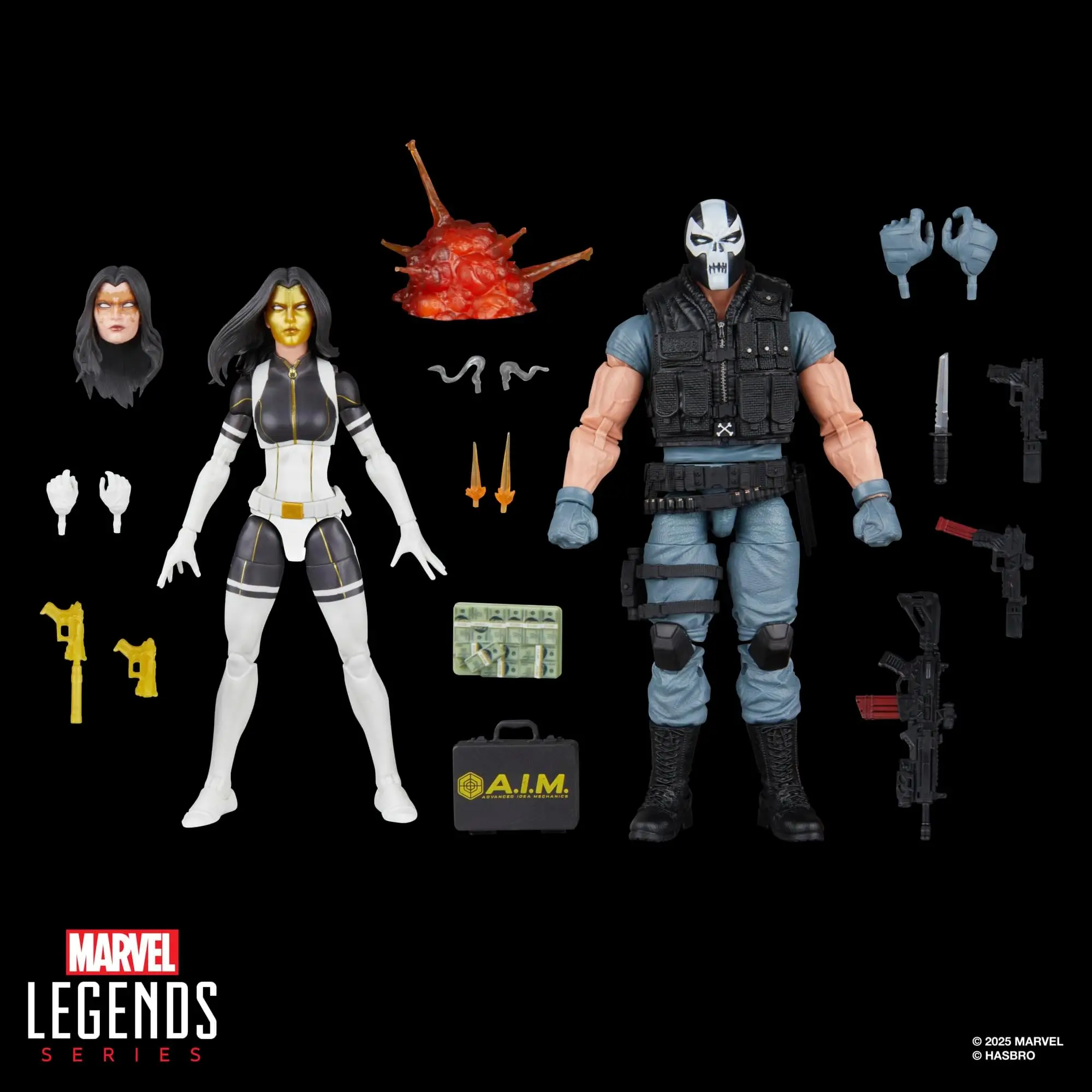 

Marvel Legends Series Super Villains Crossbones Madame Masque Action Figures 6" Marvel Figure Collect Toy Desk Decoration Gift
