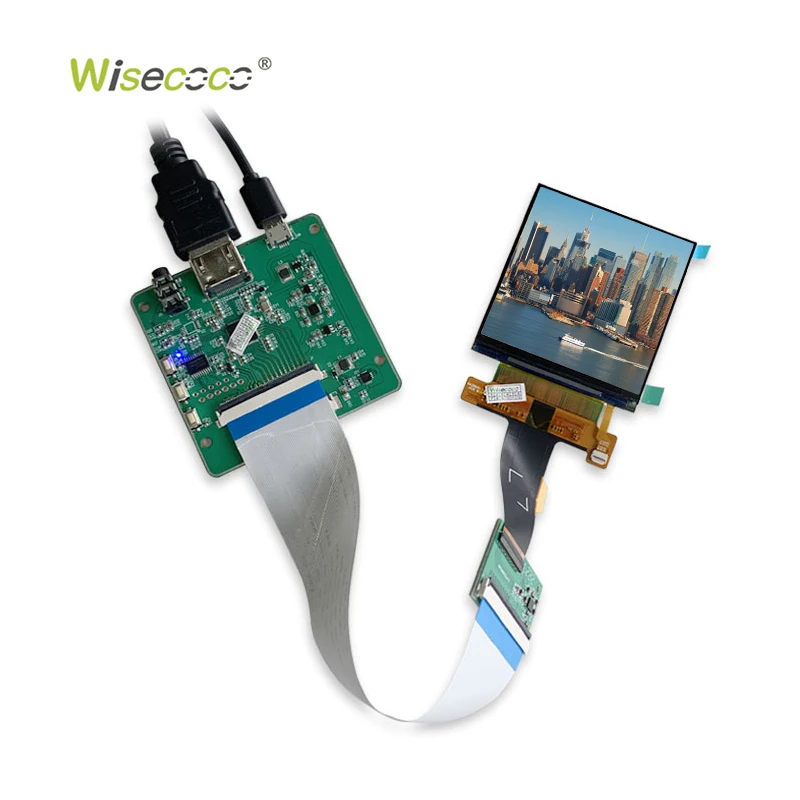 Wisecoco 2.9 Inch IPS TFT LCD 2160*2160 High Resolution MIPI Interface LCD Display Modules with Controller Board