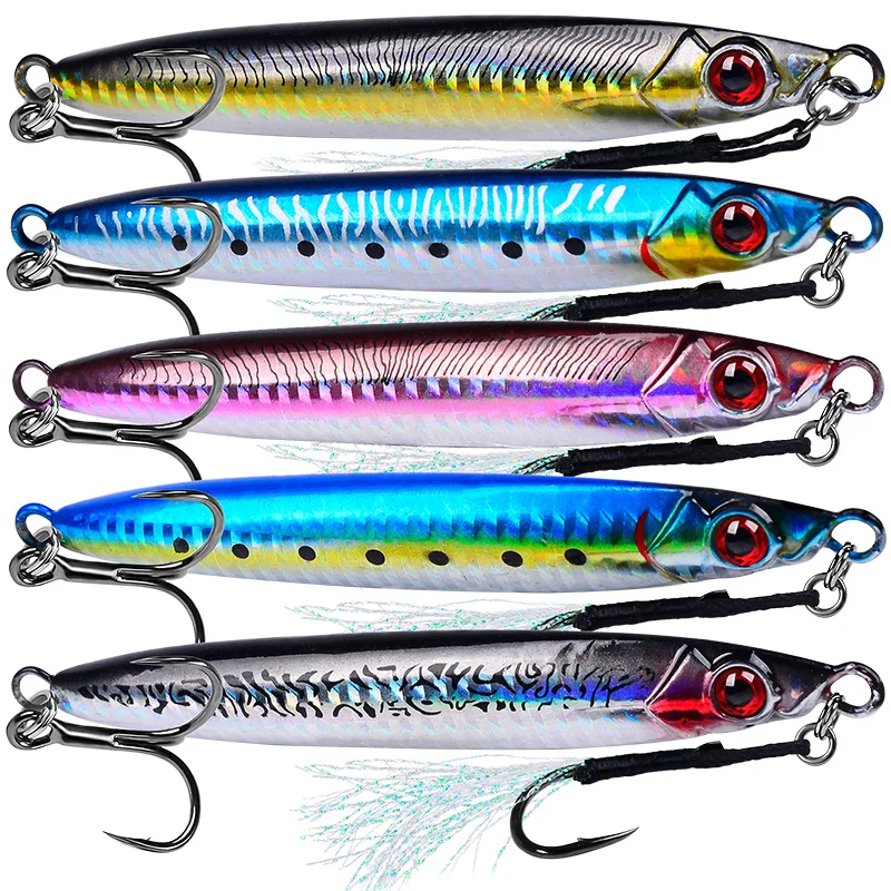 Proberos 1 Stück Salzwasser-Jigs Speed-Jigging Slow-Jigging Pitching-Köder, Vertikales Jigging Künstliche Köder Jigging-Köder Angelköder