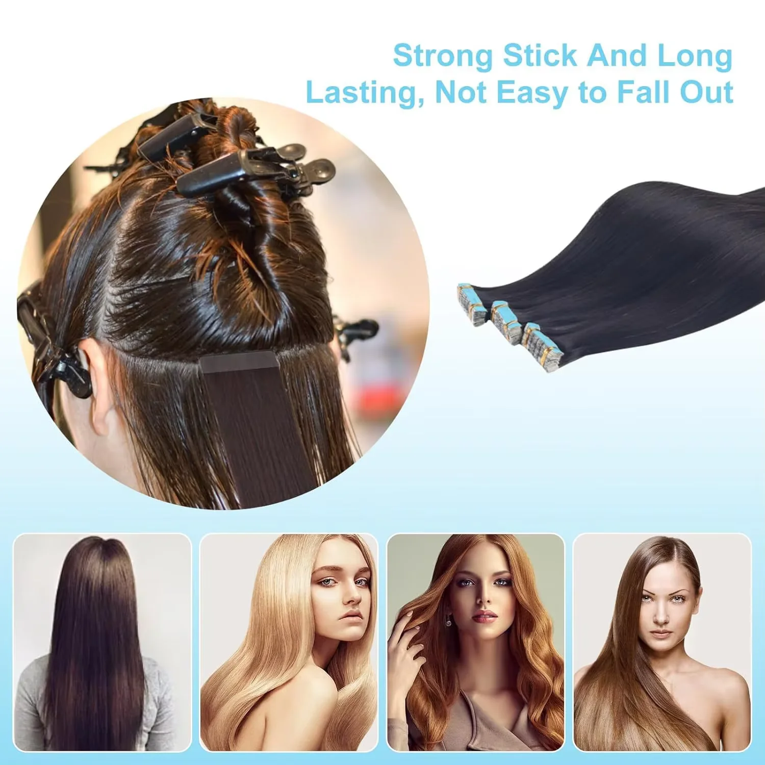 72/36pcs Double-Sided Waterproof Adhesive for Lace Wigs, C Curve Hair Bold Hold Tape for Wigs,Hair Pieces,And Extensions image 6