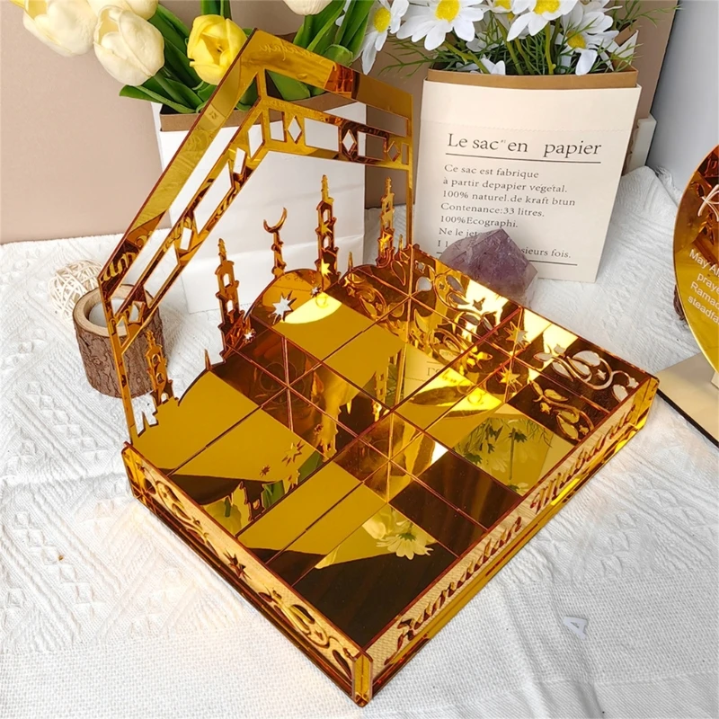 Акриловый держатель конфет для праздничных праздников Eid Holiday Decorative Decor D2rd