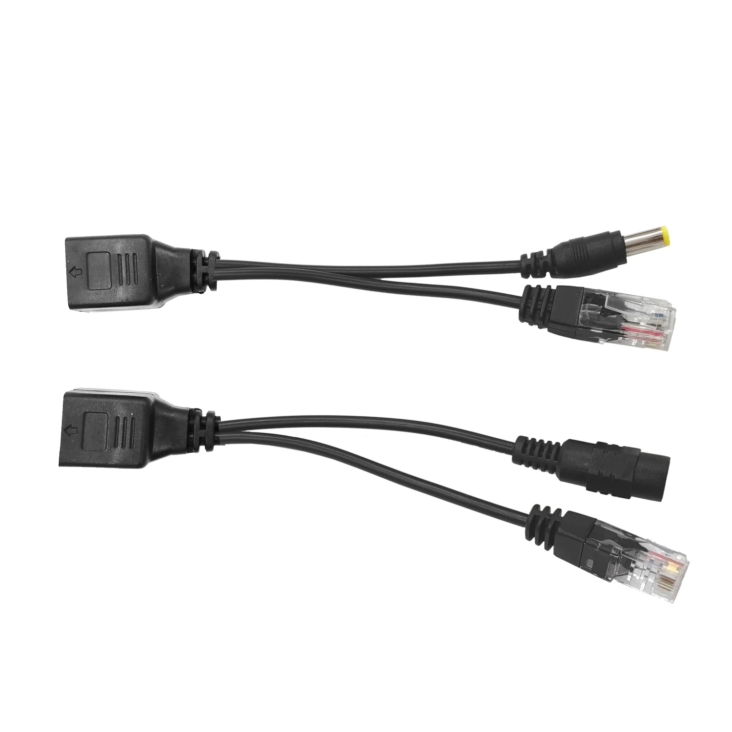 JIENUO POE Spliter Waterprrof With Video And Power Adapter Cable RJ45 12V-48V Supply Module Injector for IP Camera Extender