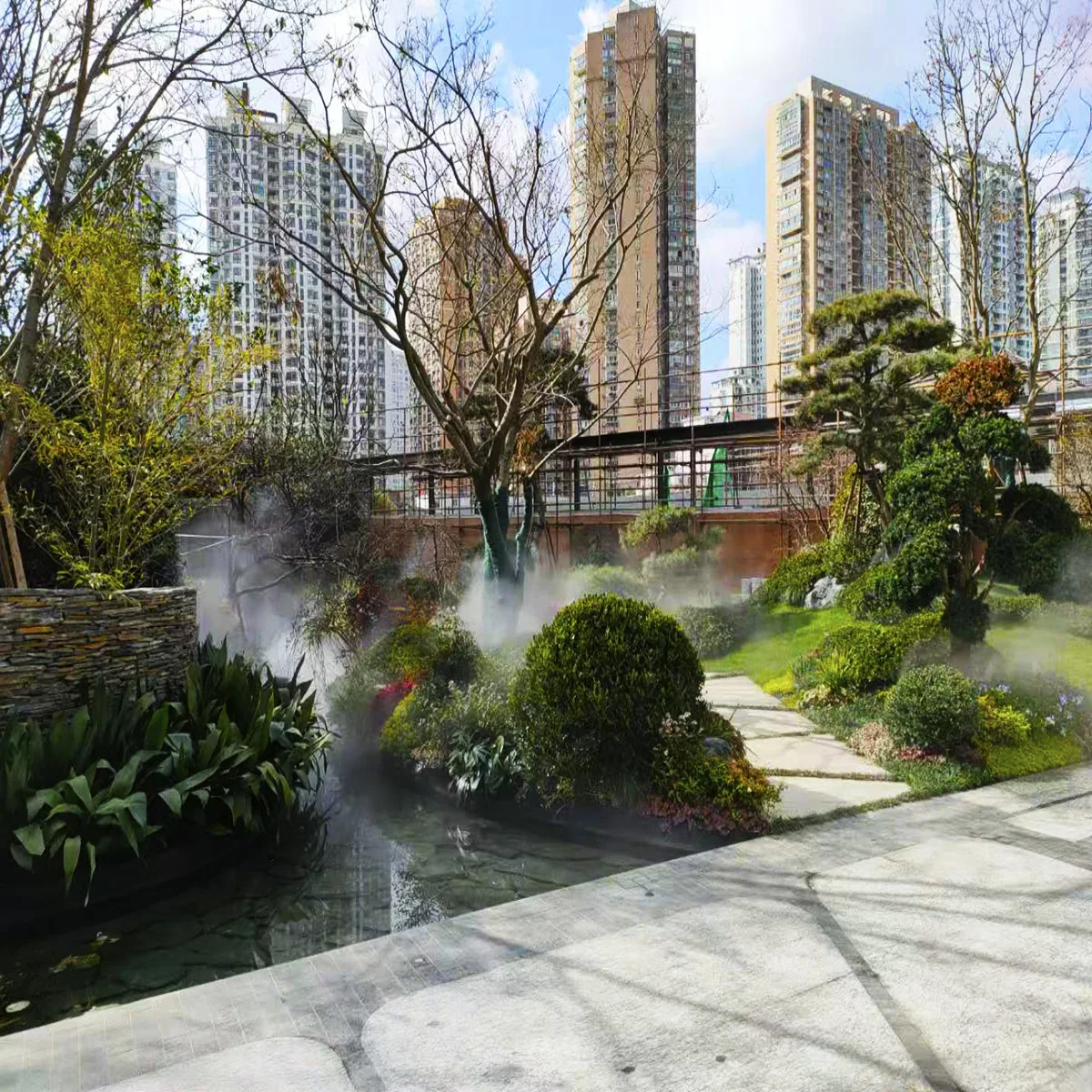 Hot Sale Fog Misting Cooling System Drip Irrigation System for Gardens