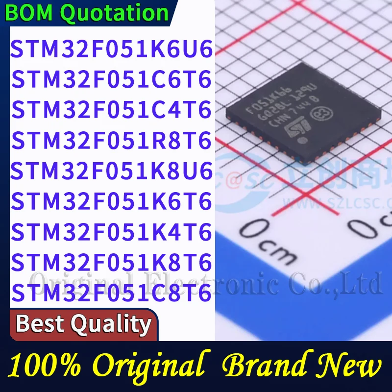 STM32F051K6U6 STM32F051C6T6 STM32F051C4T6 STM32F051R8T6 STM32F051K8U6 STM32F051K6T6 STM32F051K4T6 STM32F051K8T6 STM32F0 PC shell