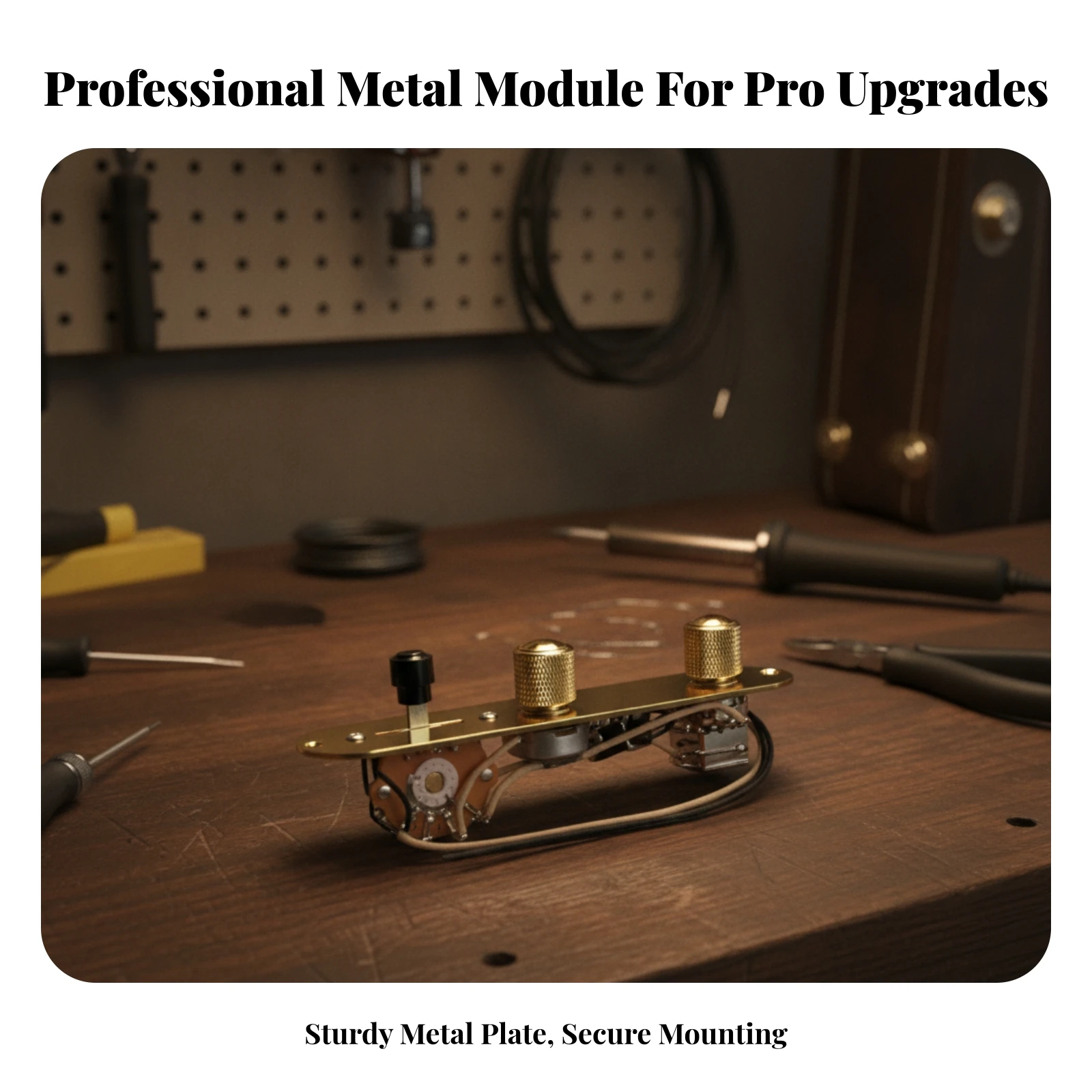 Wired Control Plate Metal Control Plate Assembly for Guitarists, Electric Guitar, Instrument Upgrade