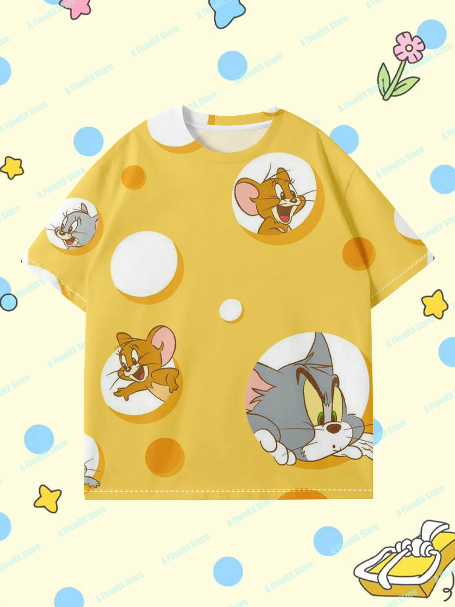 

Футболки с 3D-принтом TOM and JERRY идеально подходят для повседневного использования на открытом воздухе. Подходит для мужчин, женщин, взрослых и детей. Летние дышащие удобные.