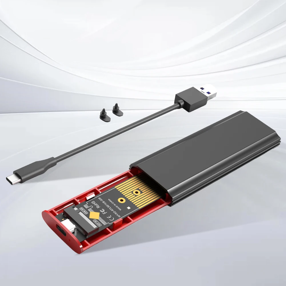 Корпус M.2 NVME NGFF SATA SSD Корпус SSD 10 Гбит/с Внешний корпус твердотельного накопителя для SSD SATA 2230/2242/2260/2280