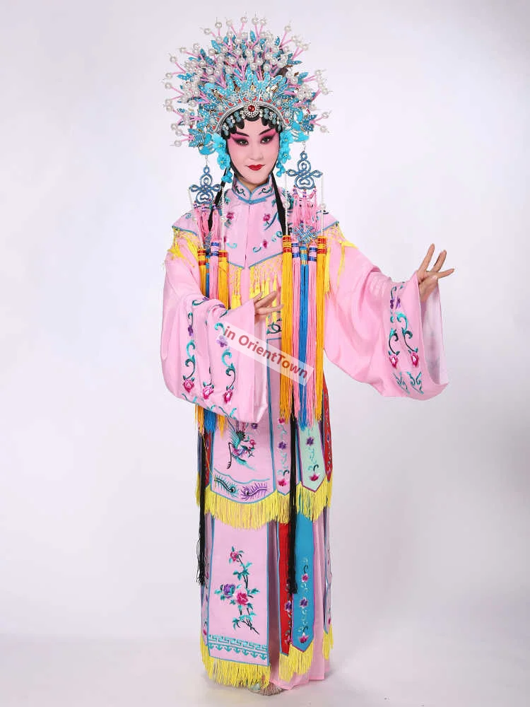 الدراما الإمبراطورية المحظية أوبرا بكين المرحلة زي سيدة في حالة سكر دور قصر ملون الزي الملكة الأميرة الذهبي ورقة الملابس #5