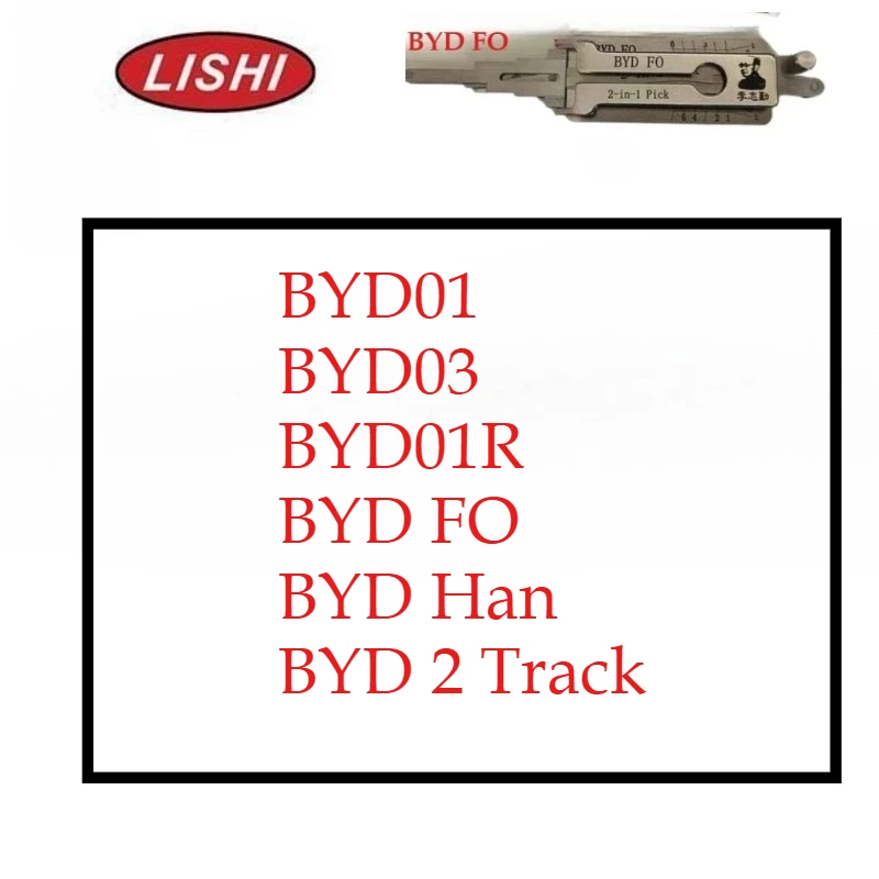 

1PCS Tool Lishi 2in1 for BYD01/BYD03/BYD01R/BYD FO/BYD Han /BYD 2 Track /Pick for BYD Han Song L Tengshi Lockpick Decoder Tang