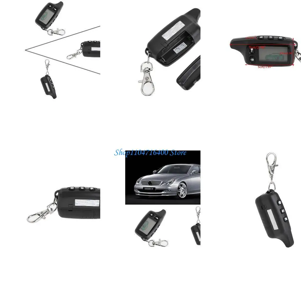 Y1gd TW9010 ЖК-пульт дистанционного управления для брелока, брелок для безопасности автомобиля, автомобильная сигнализация Sy