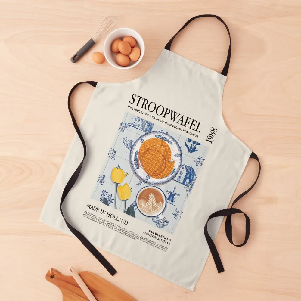 

Holland Stroopwafels Wall Art Apron Men's Kitchen Manicurists For Girl Apron