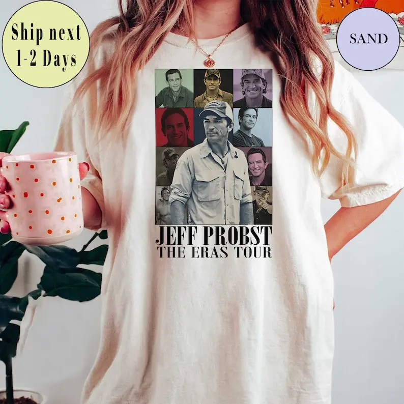 Jeff Probst Shirt Gift Merch for Jeff Probst Fans, Retro 90's Fans Tee, Jeff Probst Survivor Presenter Homage Shirt, TV Producer