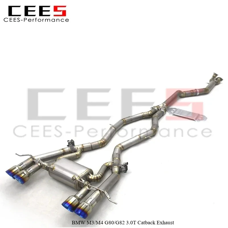 

cees for BMW M3/M4 G80/G82 3.0T 2020-2025 Sport Exhaust System Valvetronic Catback Pipe Kit Performance Muffler Adjustable Sound