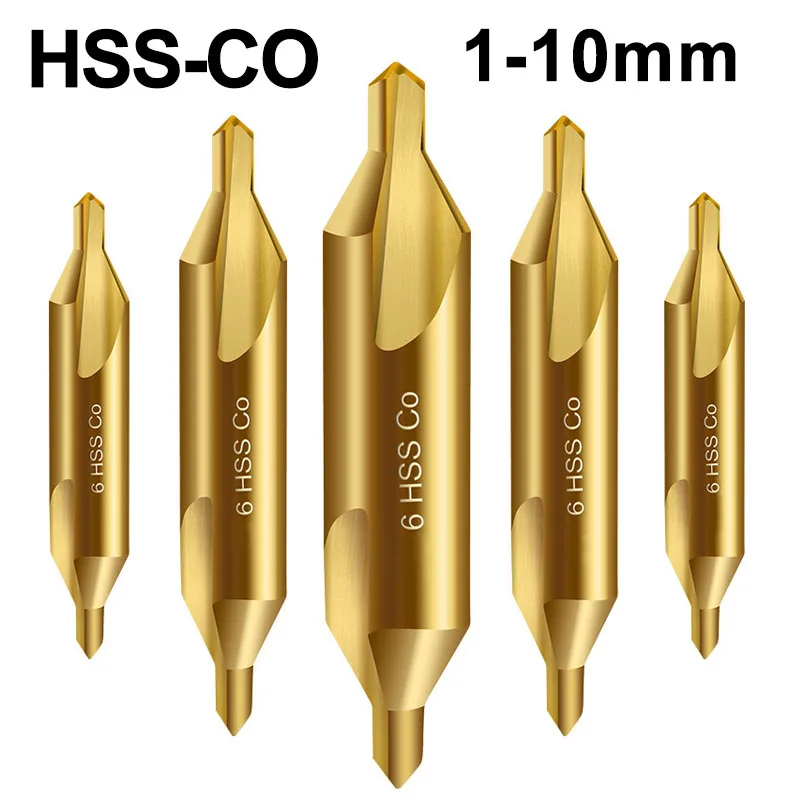 

M35 Cobalt Center Drill Bit 60 Degree Countersink Drill Stainless Steel Metalworking Positioning Lathe Mill Tool Hole Cutter