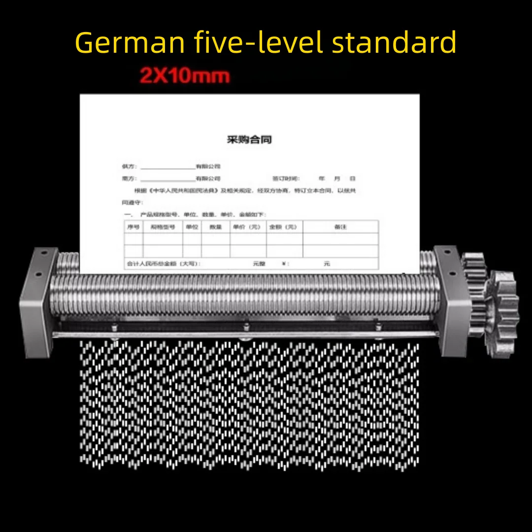 Cajón de escritorio secreto de 5 niveles, trituradora de papel eléctrica granular para oficina y hogar, trituradora de archivos de 2mm