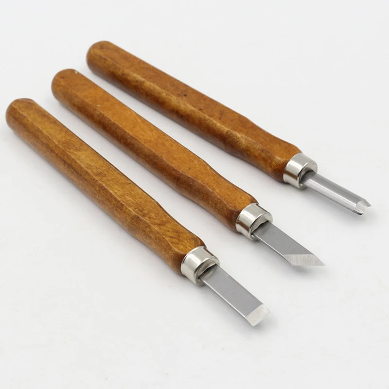 3-4-5pcs/Set of Woodworking Carving Tools DIY Multi-function Handmade Art Carving Knife with Wooden Handle Carving Knife Tool