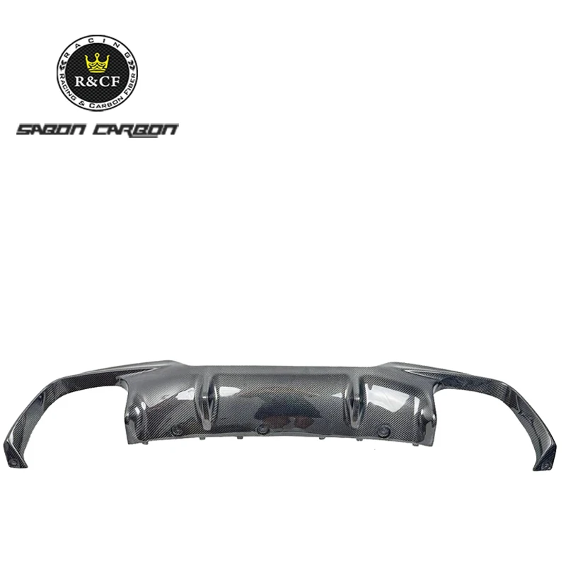 For 19-22 BMW M8 F91 F92 F93 Real Carbon Fiber Rear Diffuser OEM style