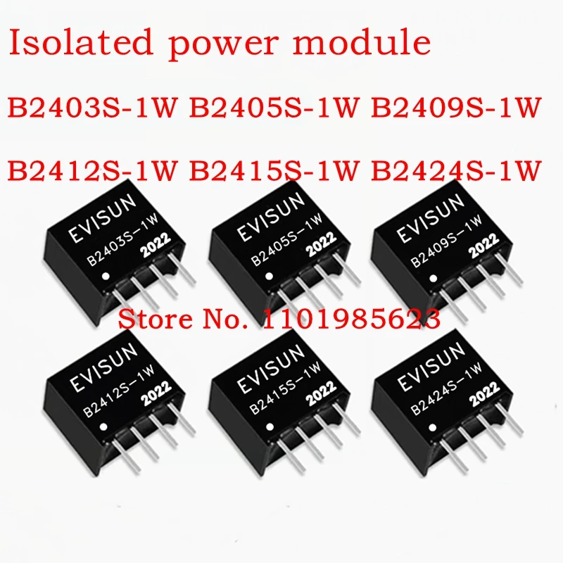 1PCS B2403S-1W B2405S-1W B2409S-1W B2412S-1W B2415S-1W B2424S-1W 24V TURN 3.3V 5V 9V 12V 15V 24V 1W Isolated power module