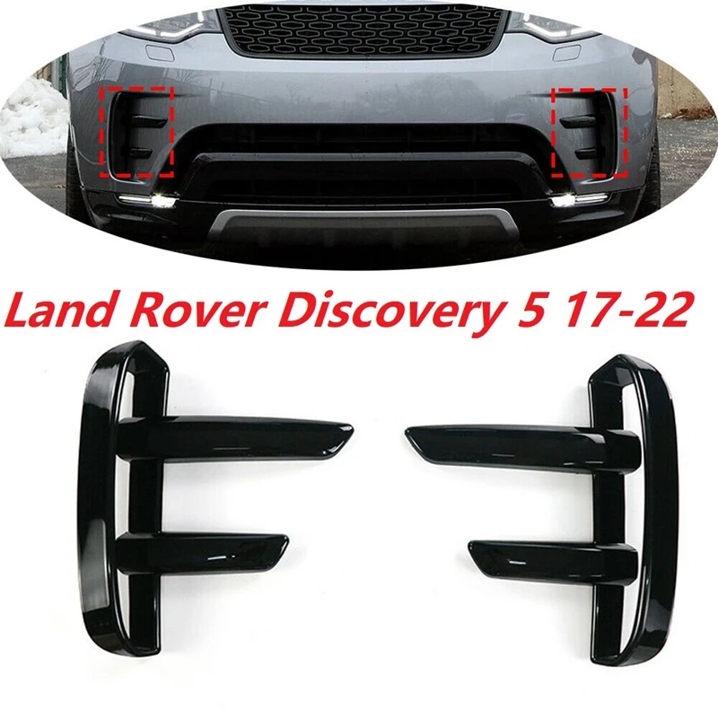 

2Pcs Front L&RH Bumper Fog Driving Light Grille For Land Rover Discovery 5 2017-2022 LR142429 LR142430