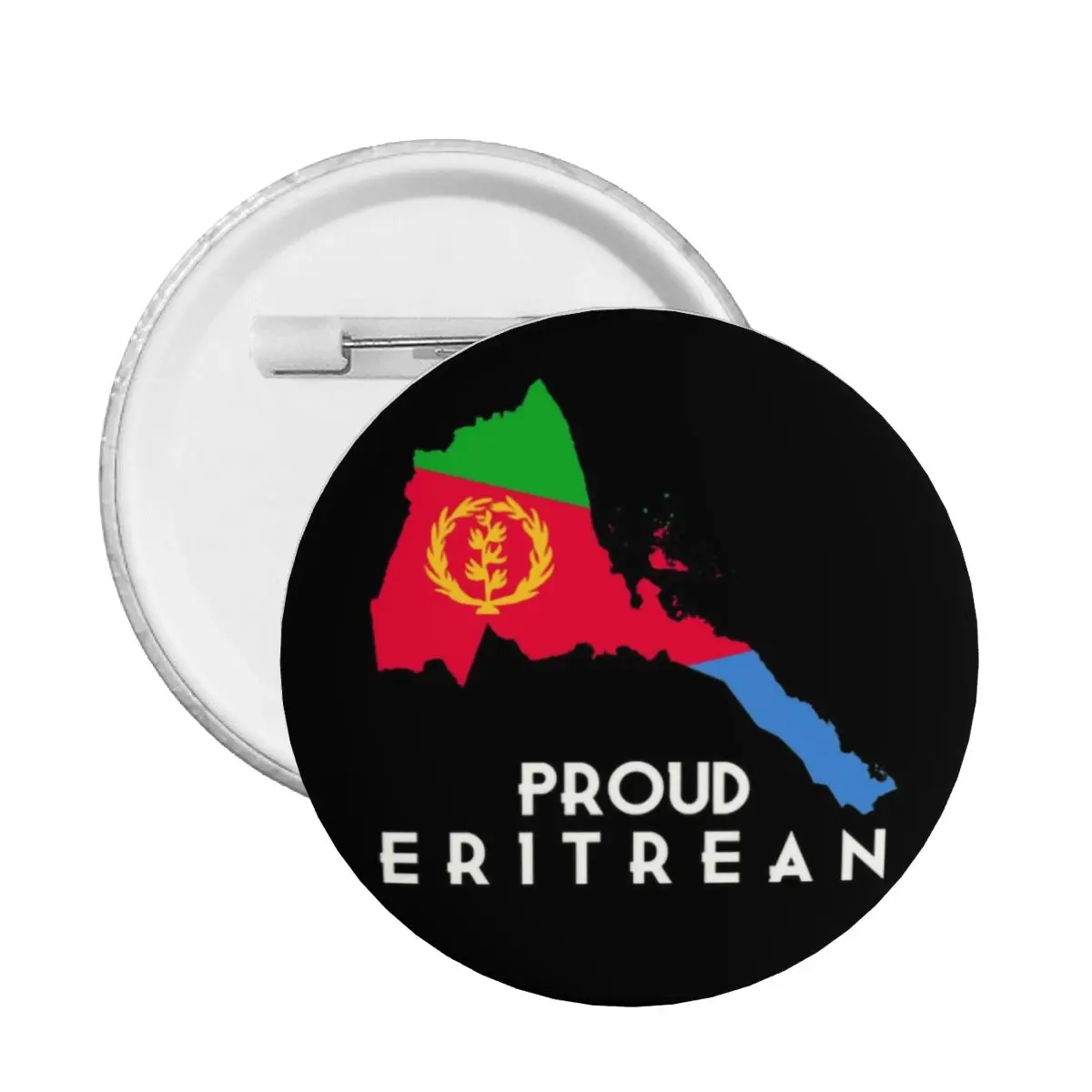 Proud Eritrean Flag Soft Button Pin Custom Funny Pinback Badge Brooch Girlfriend Gift