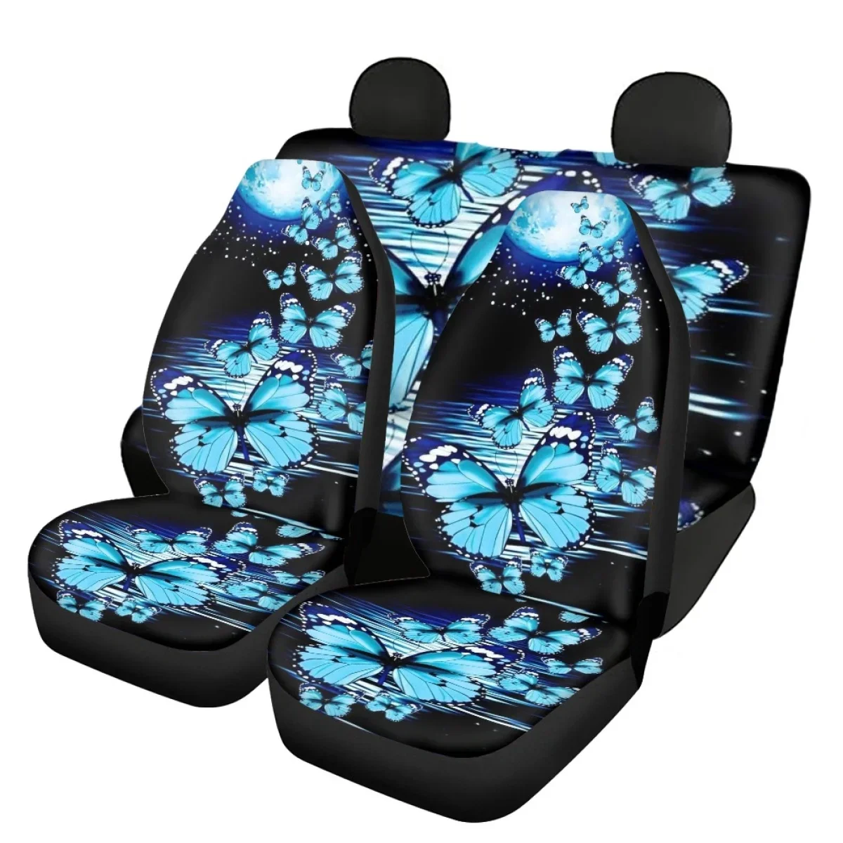 

Pretty Butterflies Pattern Vehicle Seat Covers Front and Back Seat Comfortable Car Seat Protector Covers 2023