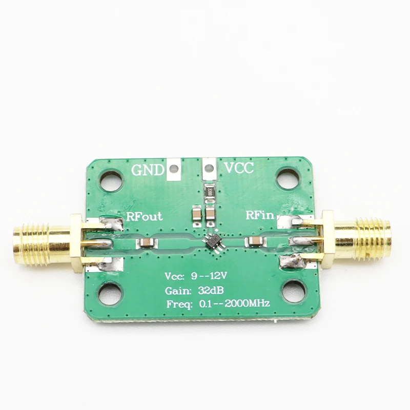 NEW 0.1-2000MHz 32dB Gain Broadband Low Noise High Frequency LNA RF Amplifier Module For FM HF VHF/UHF