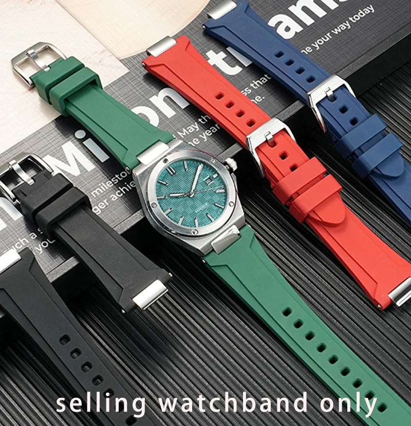For IWC watch new engineer series IW328903 IW328901 series fluororubber watch strap men's wristband DIY waterproof  bracelet