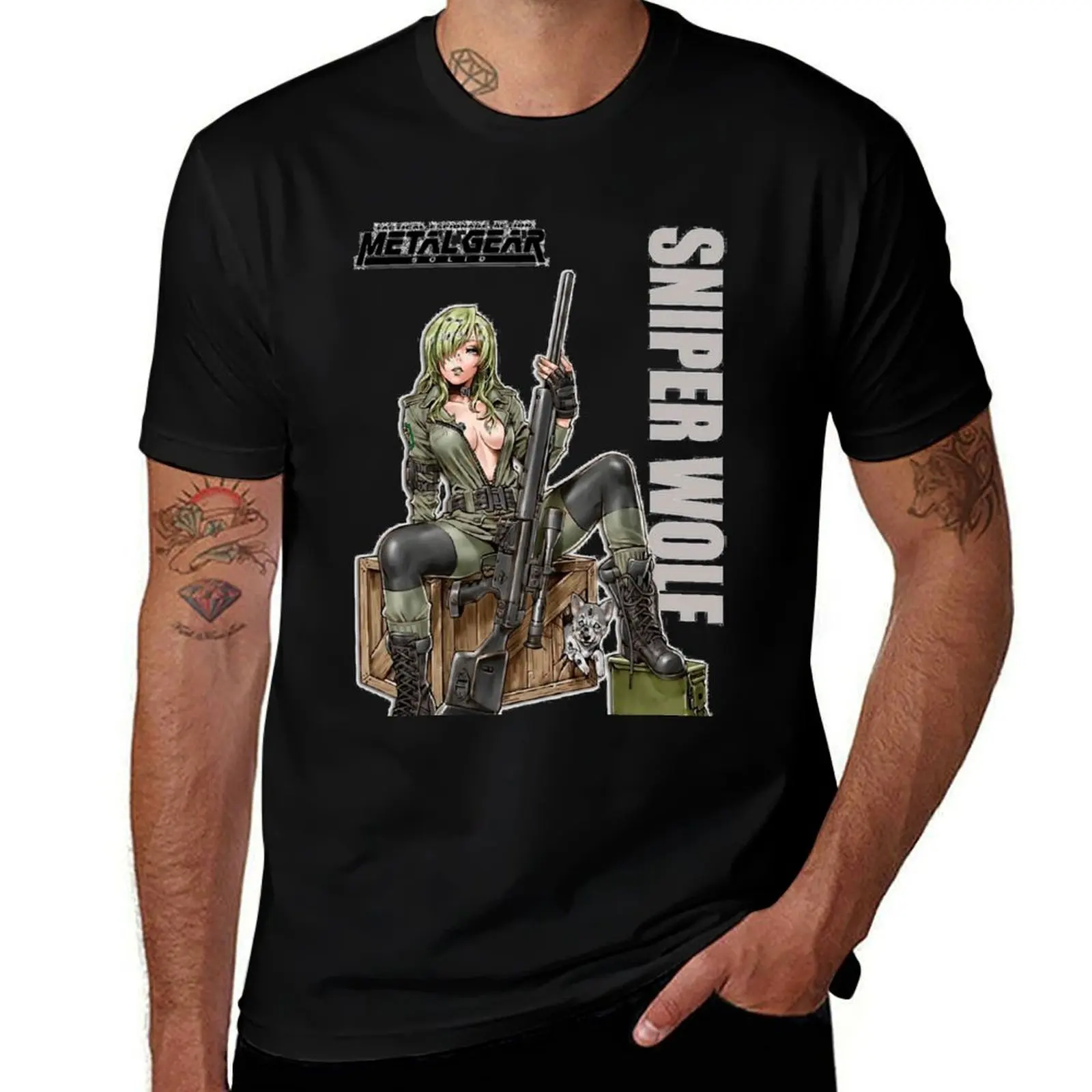 Sniper Wolf Baseball ? T-Shirt Large Size Loose Casual Tee T-Shirt