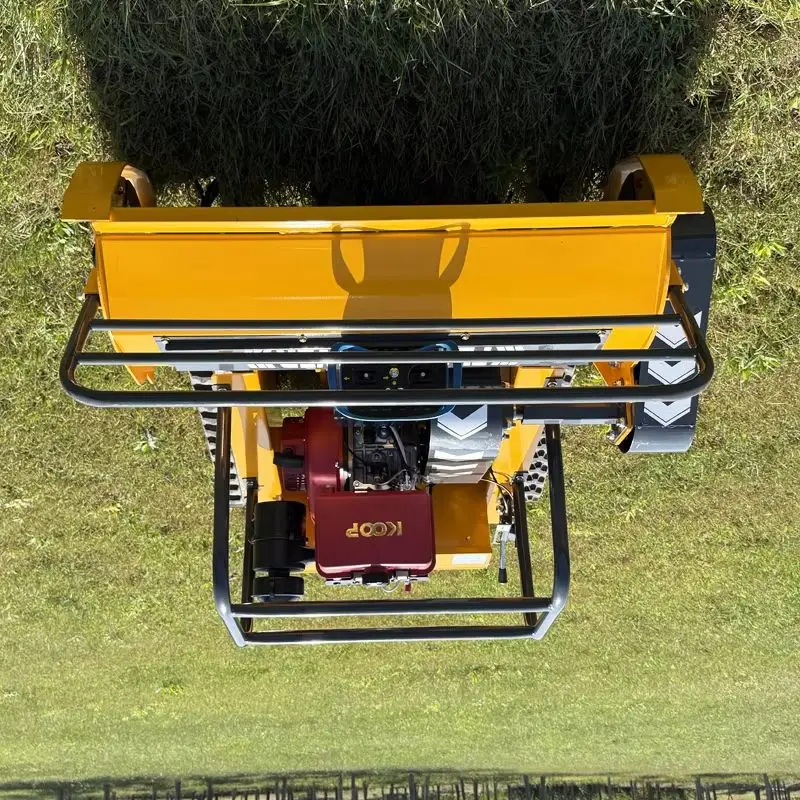 تخصيص مزرعة صغيرة Flail جزازة العشب 800mm Rc الديزل الطاقة الزاحف جزازة العشب لقطع العشب