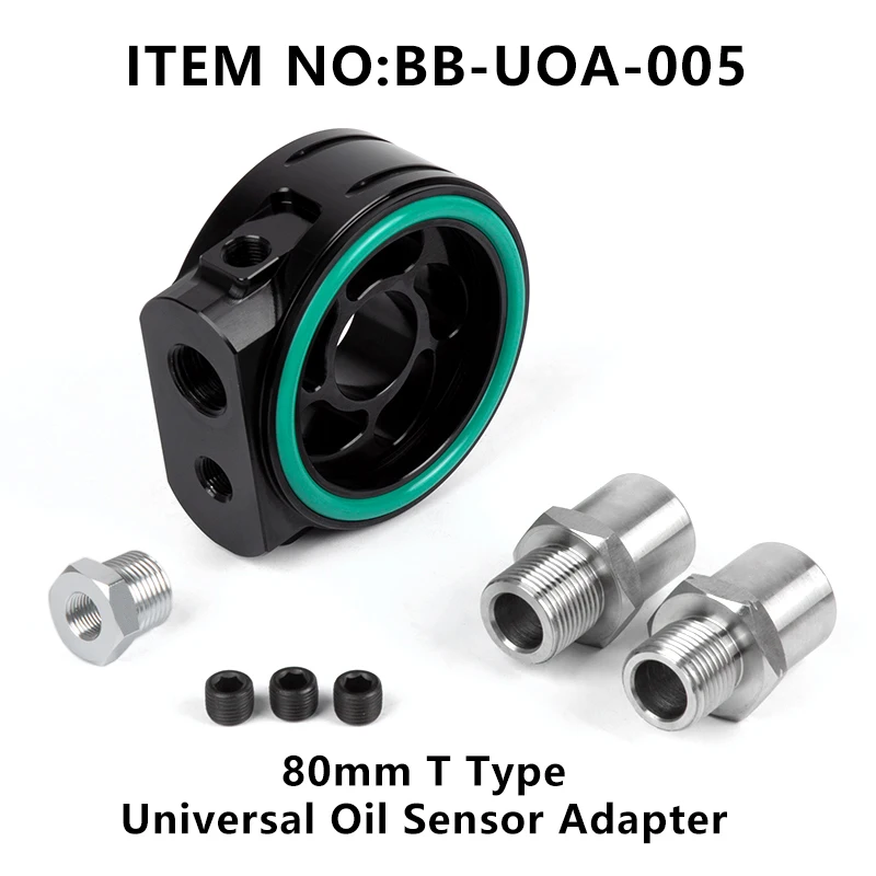 BATTLEBEEl Oil Temperature Pressure Sensor Adapter Oil Sensor Gauge Connector Car Modification Performance Universal BB-UOA-005