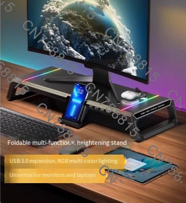 

desktop folding storage base, ,expansion interfaceDesktop multi-function computer heightening bracket