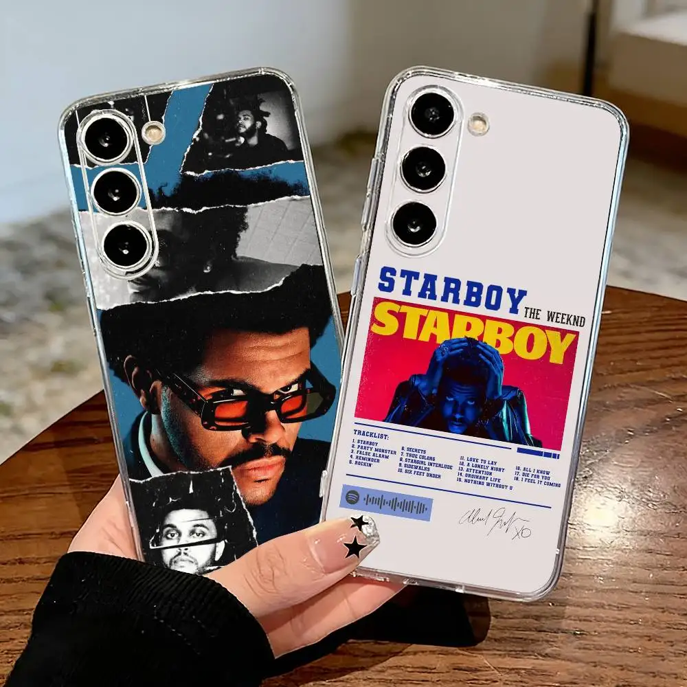 Singer The Weeknd  Phone Case For Samsung S25,S24,S21,S22,S23,S30,Ultra,S20,Plus,Fe,Lite Transparent Cover