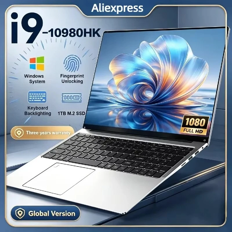 Intel 15.6 Inch Laptop Intel Core i9-10980HK Windows 32GB RAM M.2 2048GB SSD Ultrabook Computer Fingerprint Unlock WIFI BT - Aliexpress Deal