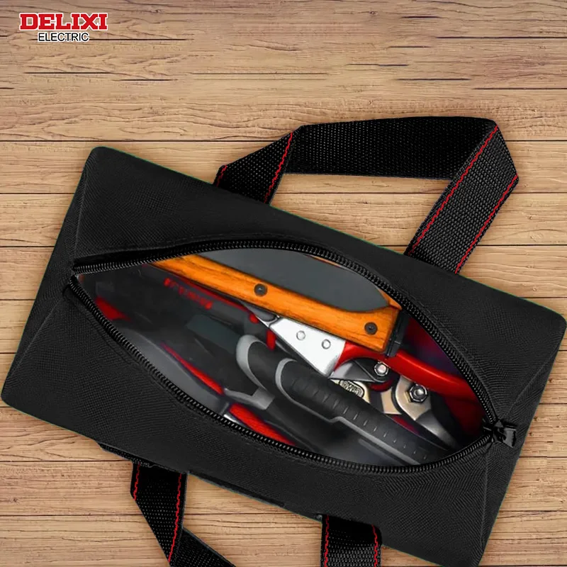 DELIXI ELECTRIC Tool Bag Oxford Cloth Portable Storage Bag, Professional Electrician and Carpenter Repair, Home Storage, HandBag