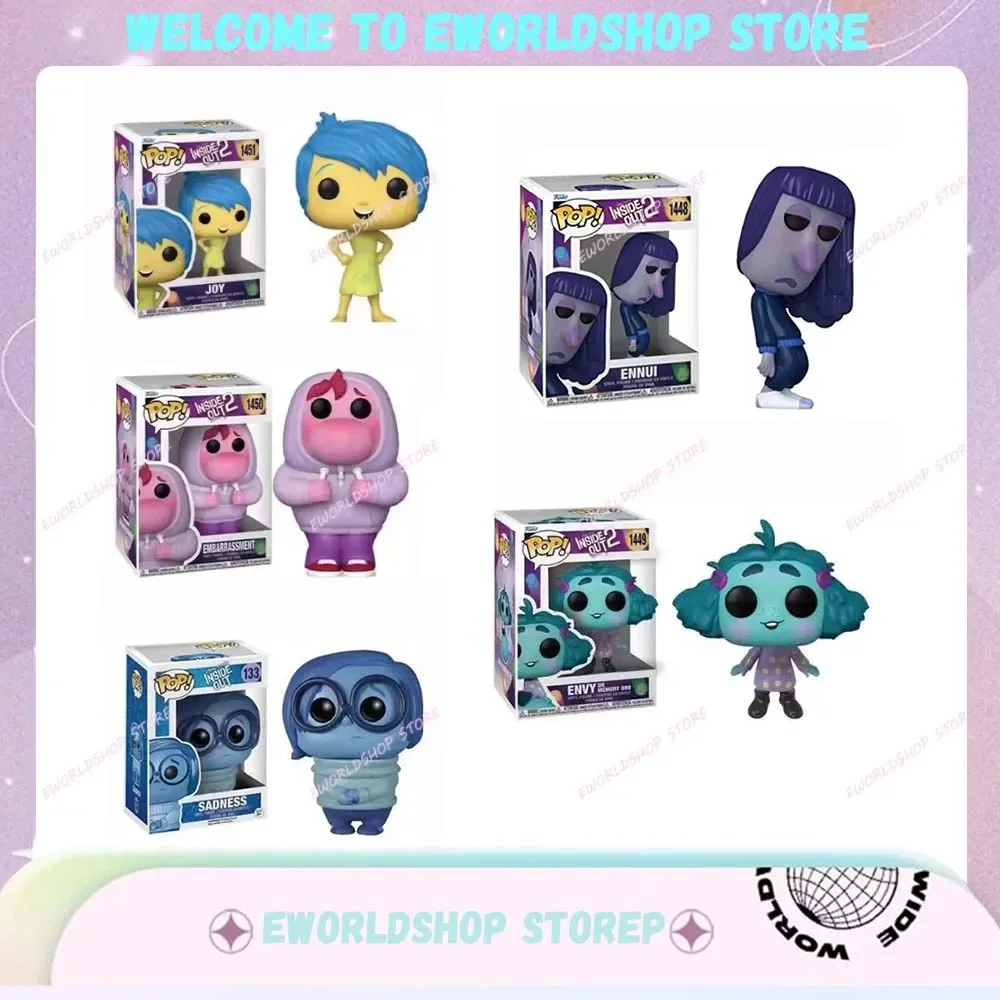 FUNKO POP Inside Out 2 Action Figures Film Version Edition Figurine Model Collection PVC Statue Toy Christmas Gift for Children