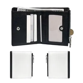 3ks prázdná sublimační pánská peněženka z kůže, pánská peněženka proti zlodějům na karty a dokumenty, boční peněženka, pánská cool peněženka pro chlapce 10 nejlepší prodej velkoobchodní sublimační polotovary - №7