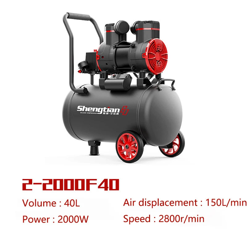 AcePower-Compressor de ar silencioso, silencioso, livre de óleo, bomba de ar portátil, reparo doméstico, inflação de pneus, sussurro, computador,