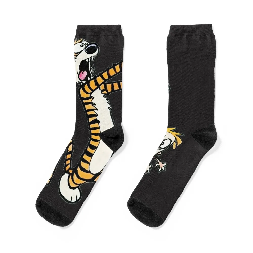 

BEST SELLER Calvin And Hobbes Merchandise Perfect Gift Socks with print FASHION golf Antiskid soccer Socks For Man Women's