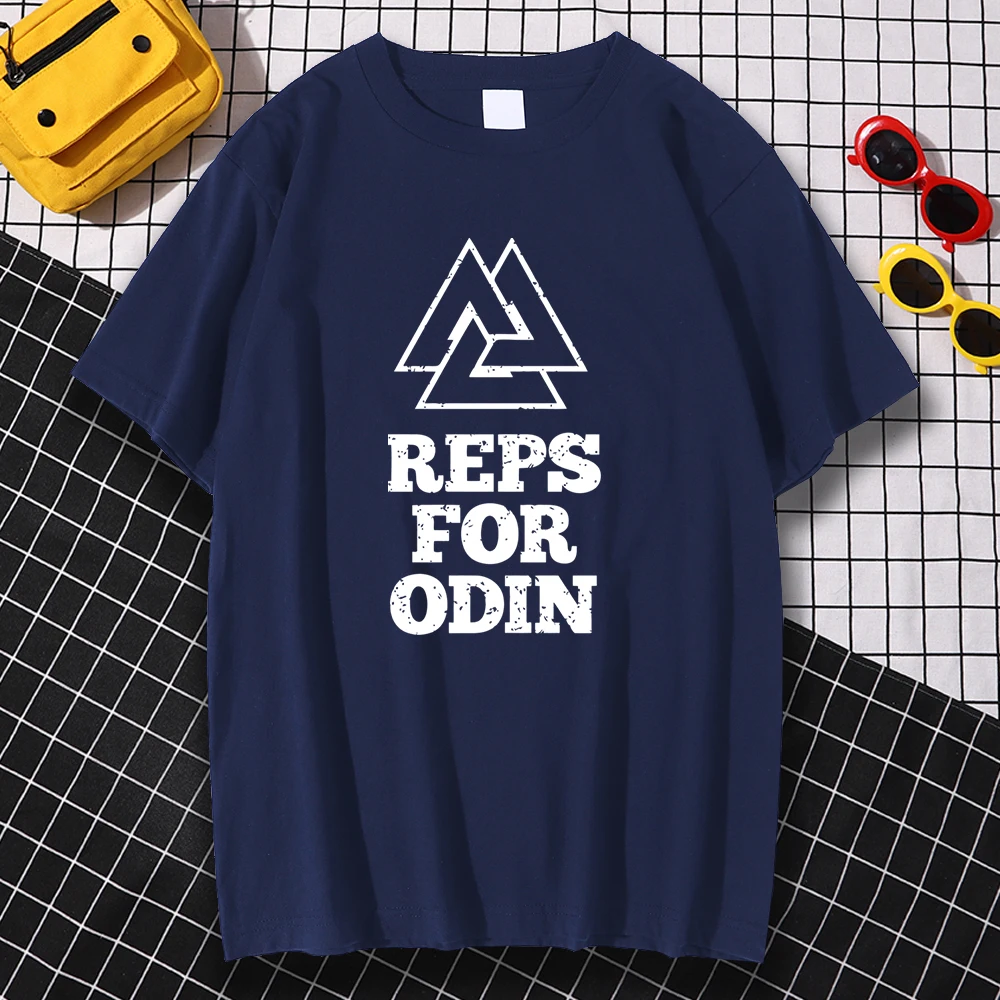 

YM Odin T Shirt Men Reps For Odin Tshirt Mens 2021 Summer Brand Tops Funny Print Hip Hop Mens T-Shirt Black Tee Shirt